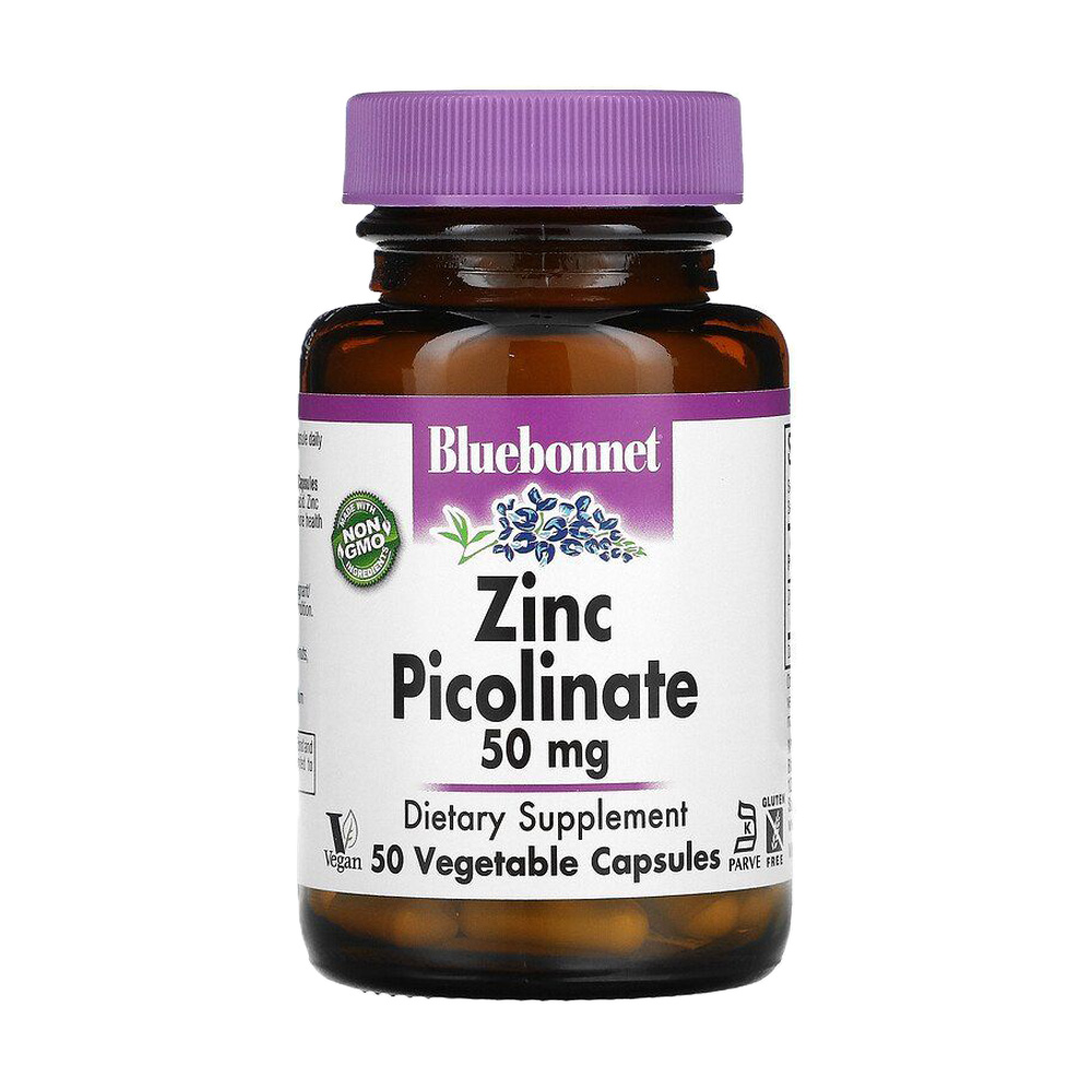 Цинк Піколінат Bluebonnet Nutrition Zinc Picolinate 50 мг, 50 капсул